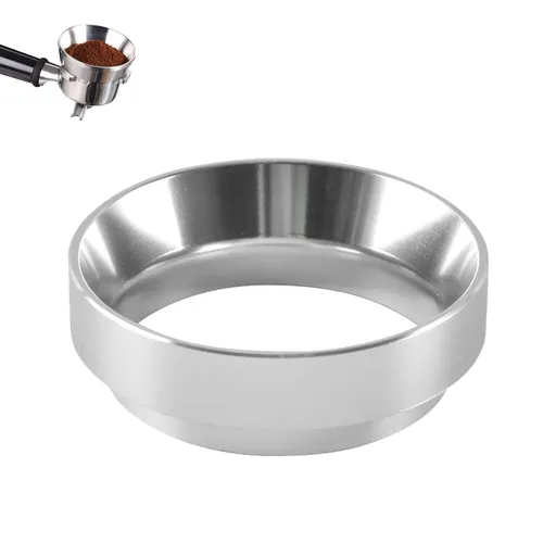 Espresso Dosing Funnel Precision Aluminum Alloy Coffee Dosing Ring Accessories Set for Hands-Free (51mm)