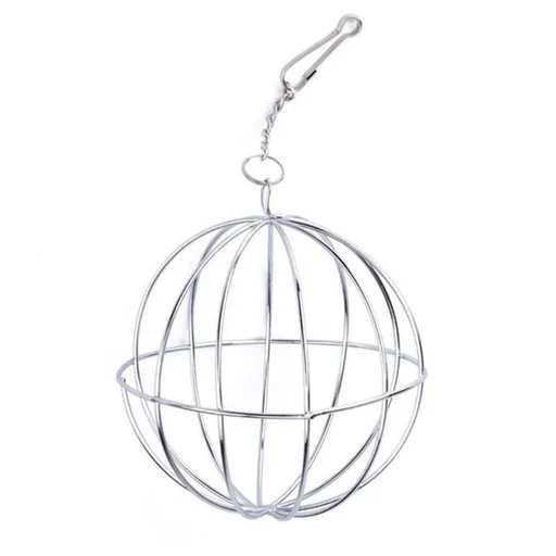 Metal Food-Ball, Guinea Pig Hay Feeder, 8cm Feed Ball for Rodents, Rabbit Grass Manger Holder Feeding Dispenser for Bunny