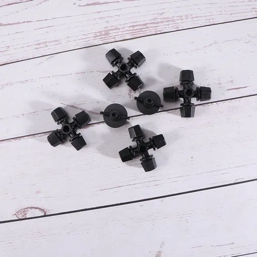 Worgeous Drip Irrigation Nozzle for Garden Use Black Plastic 20 Pieces Miniature Sprinklers