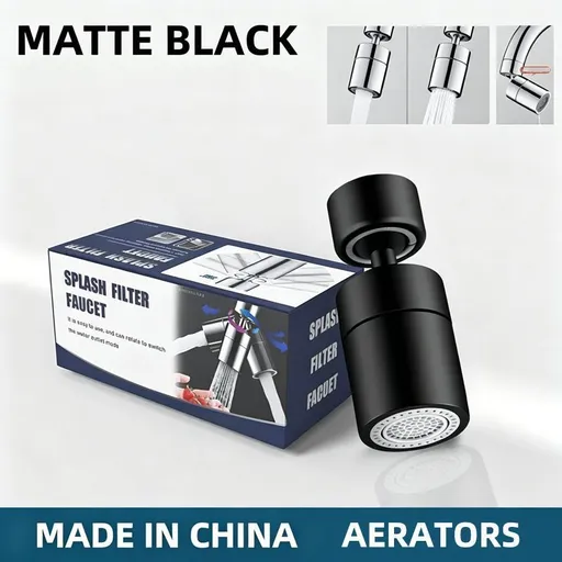 Splash-proof Nozzle Matte Black
