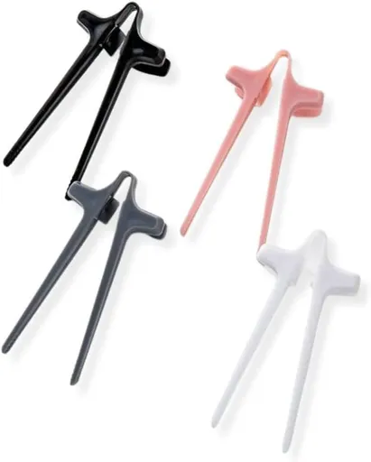 4 pcs Finger Chopsticks for Snacking, Multicolor Reusable Gamer Chopsticks, Snack Tgs, Chip Grabber for The Ultimate Gaming Experience, Perfect Snack Chopsticks - The Christmas Gift