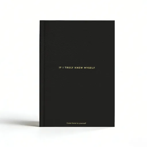 Black If I Truly Knew Myself Guided Self-Discovery Journal - Hardcover Deep Self-Reflective Diary Mindfulness & Personal Growth Planner