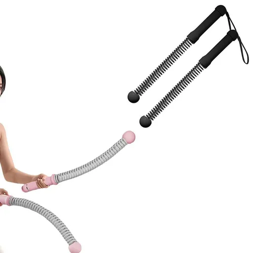 Cordless Ropeless Battle Rope Set for Home Gym Fitness - Black