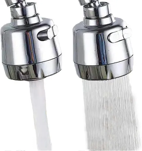 (Shorter Style 1PC,Adapter Included)Huazhi 360 Swivel Kitchen Sink Faucet Aerator Faucet Sprayer Attachment Tap Aerator Faucet Nozzle Faucet Head 55/6