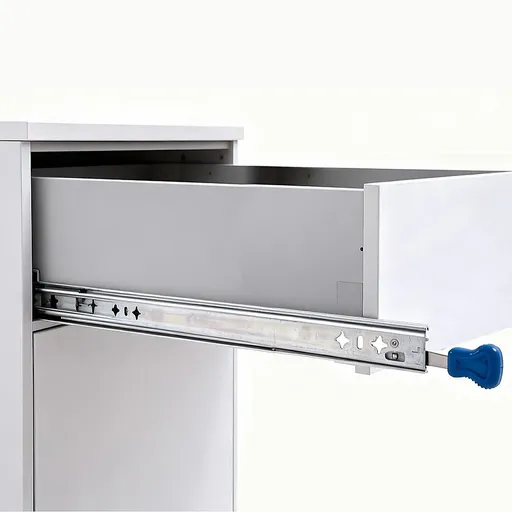 80cm Drawer Runners Pair – Heavy Duty 100kg Locking Slide Rails