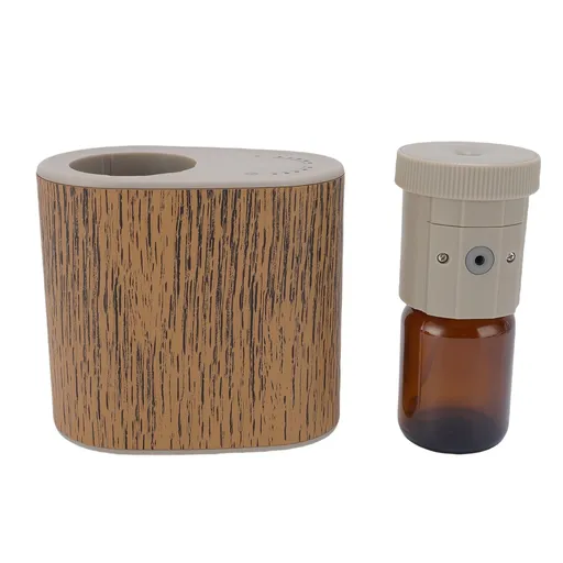 Waterless Essential Oil Diffuser Smart App Control Low Noise Leakproof 60ML Scent Diffuser for Home Car Office Wood Grain