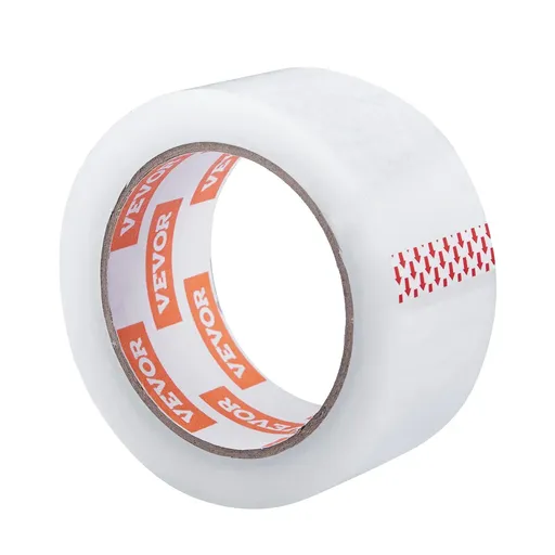Clear Packing Tape, 3 inches Core, 6 Rolls 1.88 Inches x 65 Yards Packing Tape with Dispenser, 2.7 Mil Heavy Duty Packaging Tape Designed for Moving, Storage and Packing, Shipping and Mailing
