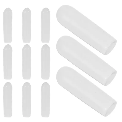 500Pcs White Hook Protector Caps for Clothing Racks Durable and Easy to Install