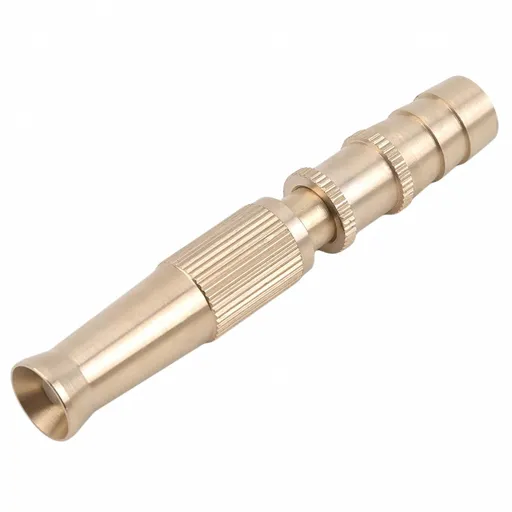 Heavy-Duty Brass Garden Hose Nozzle, Easy Adjustable Twist Control Water Hose Sprayer Nozzle, Fits Standard Hoses