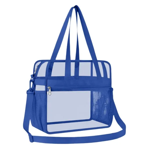 Clear Backpack, Stadium Approved Clear Bag, 12 x 6 x 12 Inch Transparent Bag, PVC Event Backpack with Reinforced and Wider Shoulder Straps, Waterproof Carry Pack for Concerts, Festivals, Grey