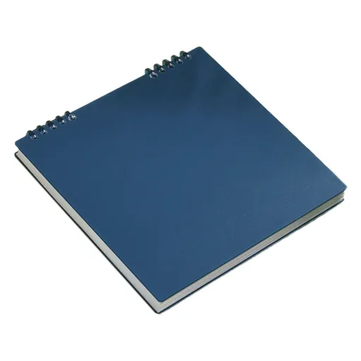 Sketch Book, Spiral Grid Sketchpad for Drawing Writing and Crafts, Top Bound Notebook for School and Travel, Dark Blue, 7.87 x 7.56 inches