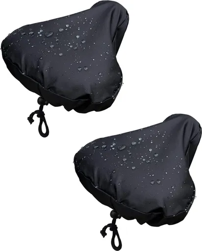 Waterproof Saddle Cover - Bicycle Saddle Cover - Cover for Bicycle Saddle - Rain Cover - Elastic Rain Cover for Bicycle Saddle - 2-pack