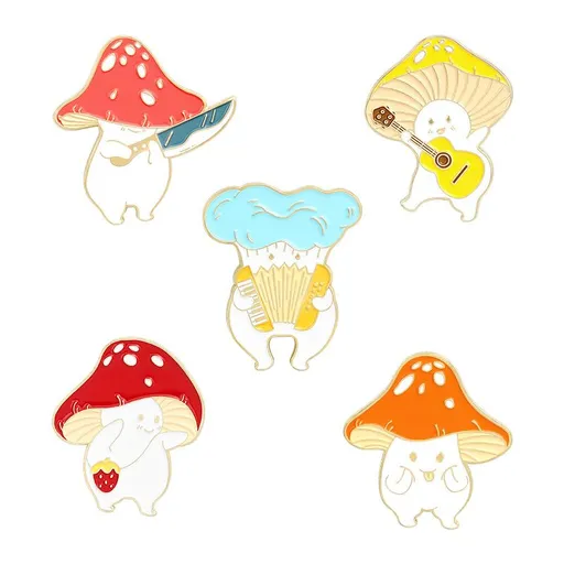 Cute Enamel Lapel Pins Set Cartoon Animal Plant Floral Fruits Foods Brooches Pin Badges for Clothing Bags Backpacks Jackets Hat