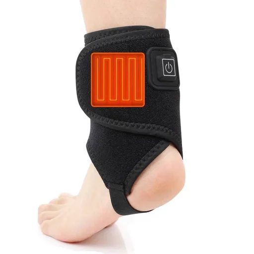 Electric Heating Ankle Brace Sprain Pain Relief Sports Injuries Joint Recovery USB Ankle Warmer Wrap Support Guard