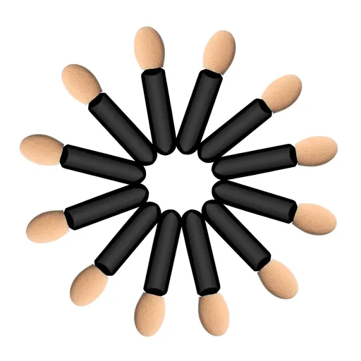 Eyeshadow Applicators Sponge Tip,120 Pcs Small Disposable Eye Shadow Applicators Sticks Double Sided 1.57Inch Portable Travel Mini Eye Makeup Brushes Short Eyeshadow Brushs for Makeup,Nail Art