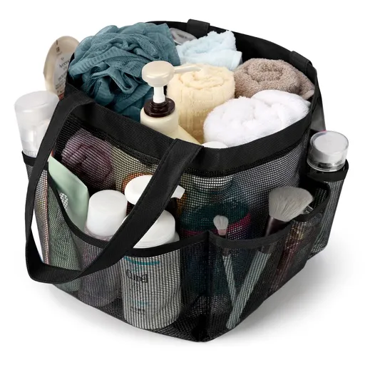 Mesh Shower Caddy Basket Portable for College Dorm Room Essentials, Bath Caddy Shower Bag Organizer Tote
