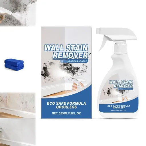 Effective Wall Stain Remover Spray,355ml 12FL.OZ,Wall Cleaner,Walls Cleaner Spray,Multi-Surface Cleaning Solution,Dirt, Dust And Stain Remover for Walls,Tile,Bathroom,Kitchen