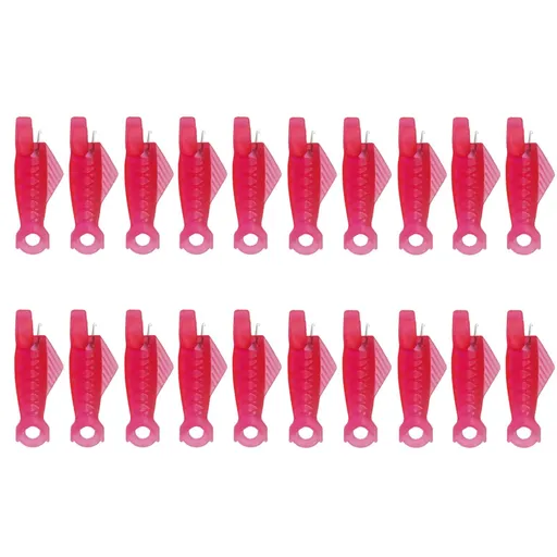 20 Piece Sewing Machine Needle Threaders, automatic fish mouth threader tool for quick machine sewing and embroidery, Hot Pink
