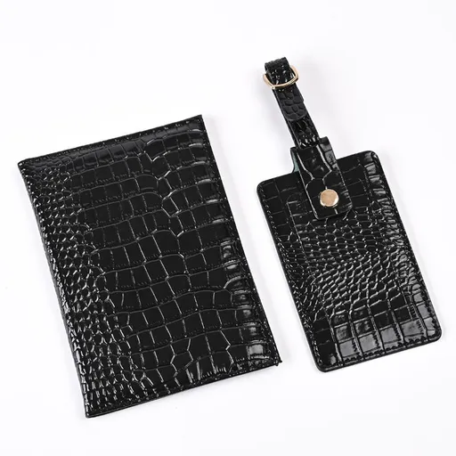 Leather ID Badge Card Holder Wallet with Card Slots,Blocking Pocket Lanyard Strap for Offices ID, School ID, Driver Licence（2pcs）