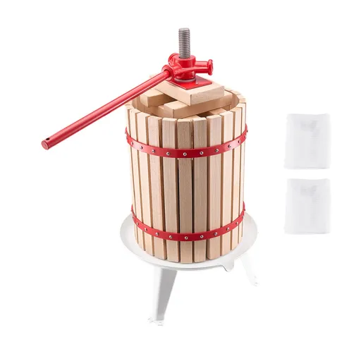 Fruit Press Manual Wine Press 4.75 Gal Beechwood