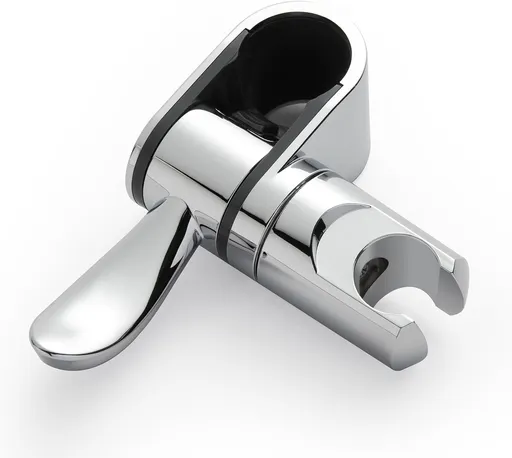 ADA Handshower Shower Grab Bar Head Holder, Universal Fit 1.25''(32mm) Hand Held Shower Bracket for Handicap Grab Bar, Detachable Bathroom Replacement, 360 Degree Rotation Sprayer Holder, Chrome