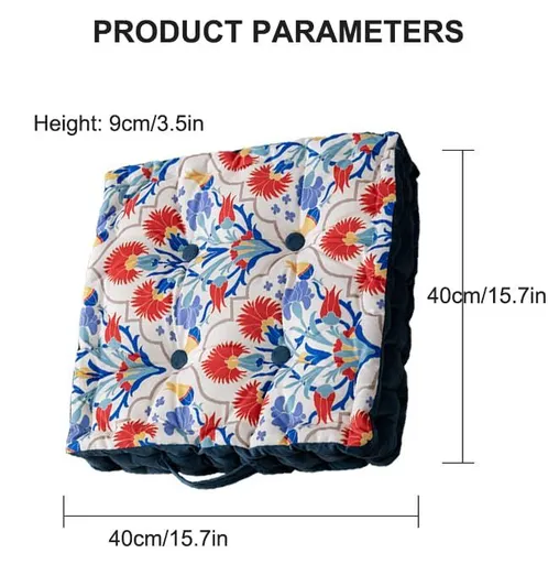 Floor Pillow,Square Pillows Seating for Adults,Bohemmia Style Yoga Cushion Floor Pad for Home Bay Window Party Garden Decoration