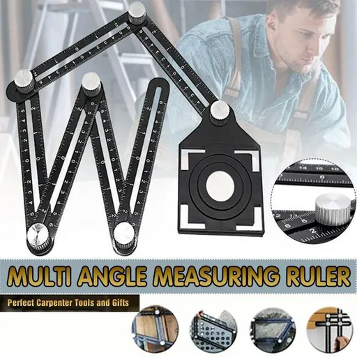 Universal Angularizer Ruler Multi Angle Measuring Template Tool Hole Locator Au