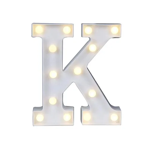 LED 26 Alphabet Letter Number Lights Ampersand Symbol Love Heart Light Up Sign Lamp For Love Wedding Home Party Holiday Bar Decoration