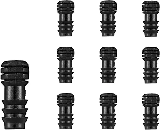 Drip Irrigation Parts 10 Pcs 1/2 Inch Barbed End Plugs Goof Plugs Fittings Drip Line Connectors for 1/2 Inch Irrigation Tubing Garden Watering System (10pcs)