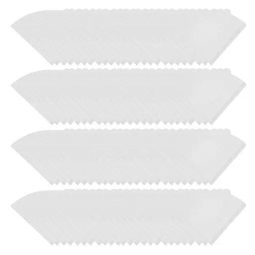 100 Pieces Filter Cone Coffee Filters 2 to 4 Cup Natural Disposable Coffee Filter Paper for Home Cafe