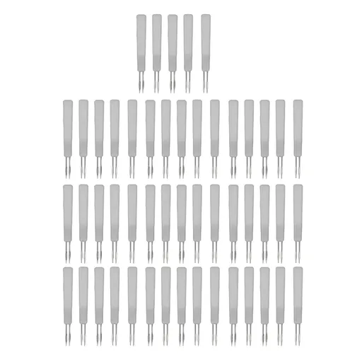 50Pcs Chicken Poultry Double Needle Thorn Pox Needle Chicken Vaccination Needle Poultry Breeding Equipment White
