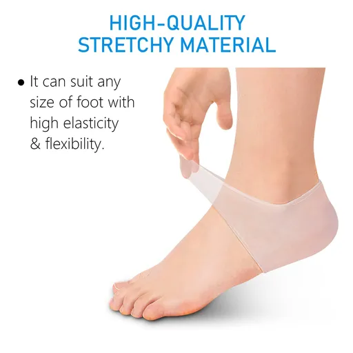 Gel Heel Sleeves Spur Relief Cushion Sleeve Unisex Silicone Moisturizing Heel Sock Protector Dry Cracked Skin Pain Repair Pedicure