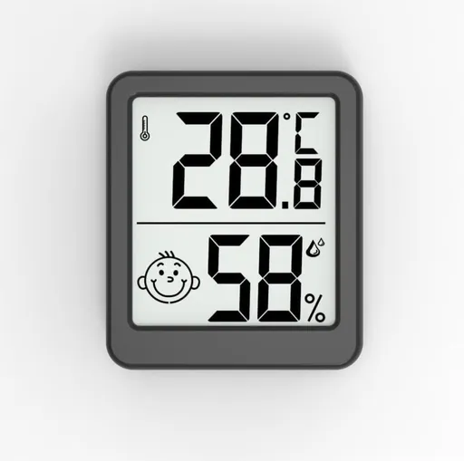 Wireless Thermometer Hygrometer Indoor Outdoor, Black