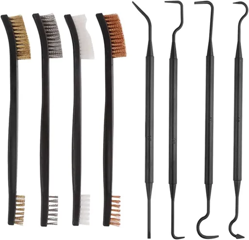 Gun Cleaning Kit, Universal Gun Cleaner Tools Set Including Double-Ended Brass Steel Nylon Gun Cleaning Brushes & Gun Cleaning Picks