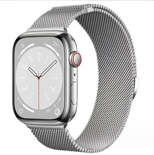 Compatible with Apple Watch bracelet 44/40/45mm 49mm 41mm 38mm 42mm Wristband iwatch Series 9 3 6 5 SE 7 8 Ultra 2 starlight - silver silver 42mm/44mm/45mm/49mm
