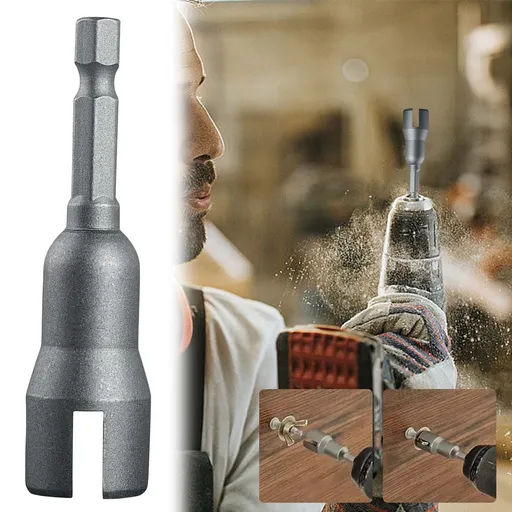 Hurricane Shutter Drill Bit, Wing Nut Driver Socket for Power Drills, Fast Installation Tool for Eye Screws C Hooks Bolts and Q Hangers, Hardware Tool