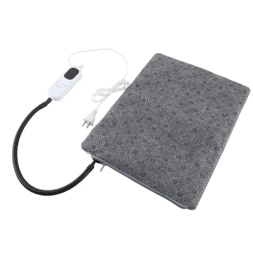 Pet Heating Pad Short Plush 9 Levels Adjustable Bite Proof Scratch Proof Heated Cat Dog Bed with Timer for Home