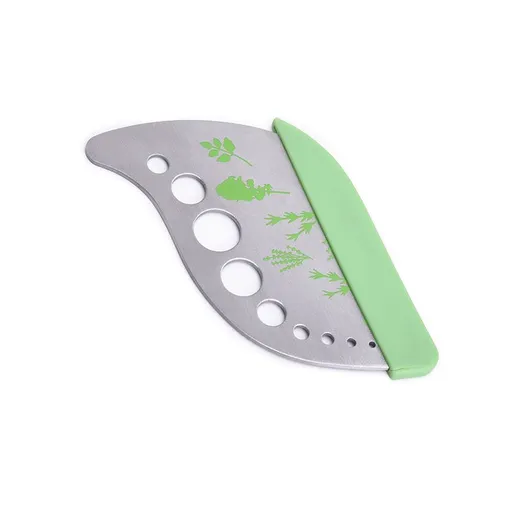 Herb Stripper Tool Leaf Stripper 9 Holes Herb Zip Tool Herb Chopper 2 in 1 Kitchen Gadgets for Thyme Rosemary Basil
