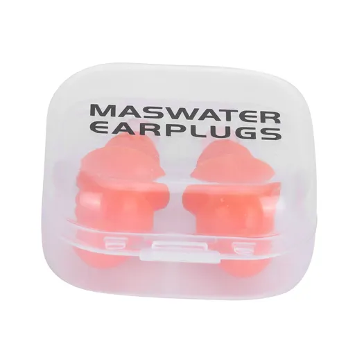 Reusable Ear Plugs Waterproof Silicone Earplugs Noise Reduction for Swimming Sleeping(Orange Box )
