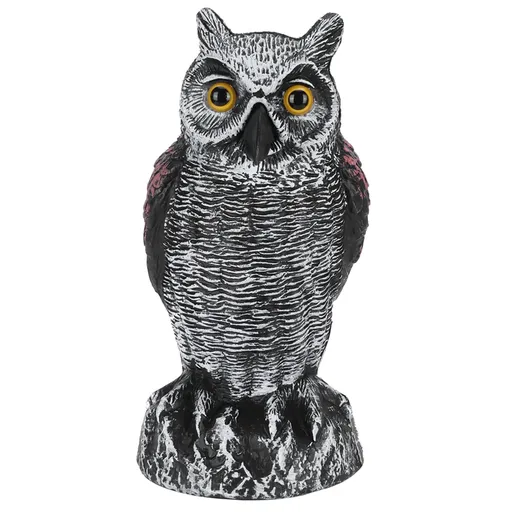 Fake Simulation Owl Statue Decoration Outdoor Garden Plastic Repeller Hunting Decoy1020‑1