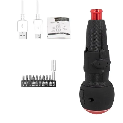 3.6V Mini Electric Screwdriver Cordless Electric Screwdriver Mini Drill Power Tool USB Rechargeable Multifucntion Manual
