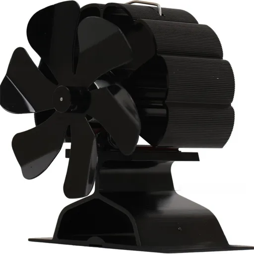 Mini Heat-Powered Fireplace Fan - Eco-Friendly and Self-Powered Silent Thermal Air Circulation Fan for Home Heating (No Electricity)