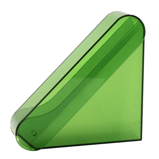 Coffee Filter Holder Storage - Counter for Organize , Fan Shaped Filter Dispenser Storage Box for Home Kitchen Coffees Station and Coffee Shop Setup Use（green）