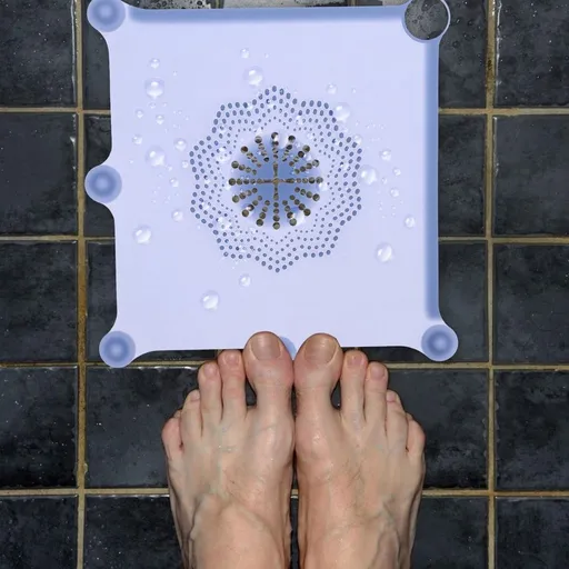 Bathroom Floor Drain Cover with Strong Filtration Soft Silicone and Non Slip Design