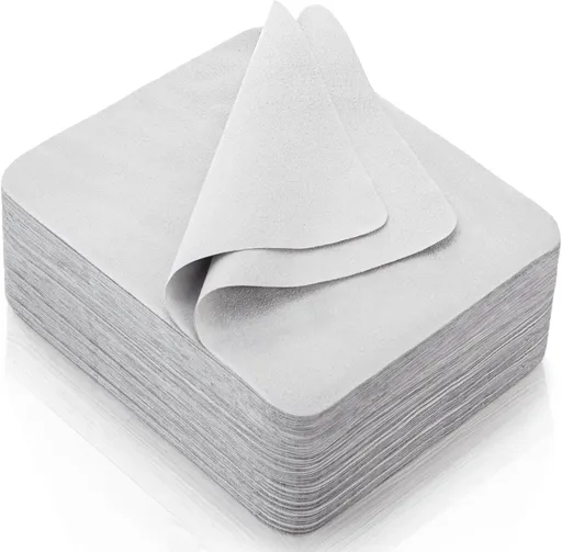 Microfiber Cleaning Cloths Ultra Soft Eyeglasses Wipe 7x6 Inch Gray