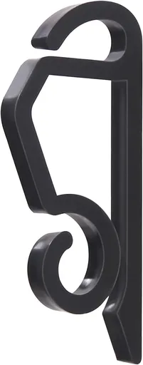 Christmas Light Clips Outdoor - 200 Pcs Holiday Lights Clip Plastic Gutter Hooks Outside Xmas Light Hangers for Hanging Christmas Halloween Decor (Black)