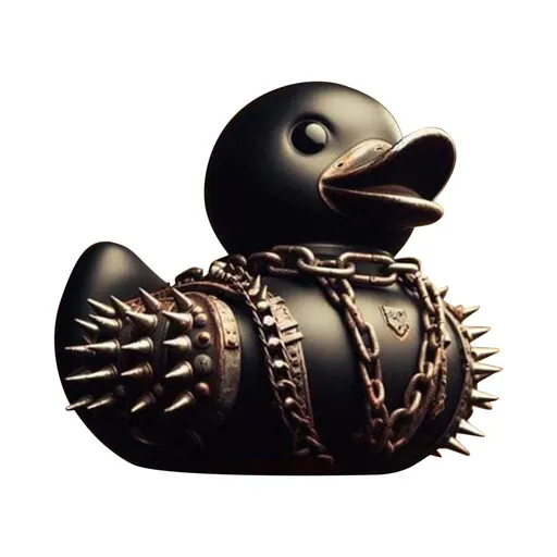 Duck,Dark Punk Gothic Style Ducks,Handsome and Unique Duck Decorative Ornaments for Bars,Cabinets,Desktops,Cars