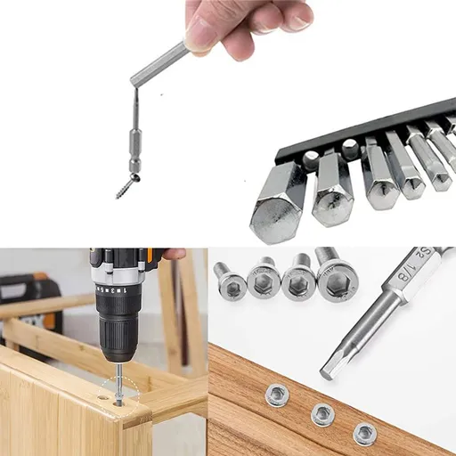 10 Piece Magnetic Screwdriver Bit Set Alloy Steel 10 in 1 Set Steel strip magnetic electric screwdriver driver head
