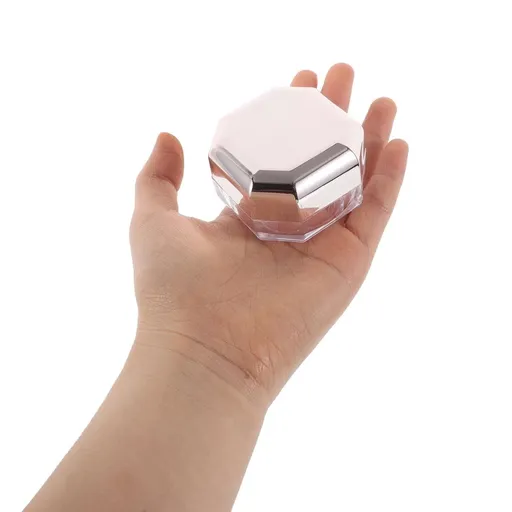 Refillable Powder Box Set with Built-in Puff, Compact Makeup Container for Women Daily Use