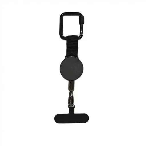 ABS alloy retractable anti-theft tether, 60-70cm steel cable, hang phone & keys, must-have anti-loss gear!